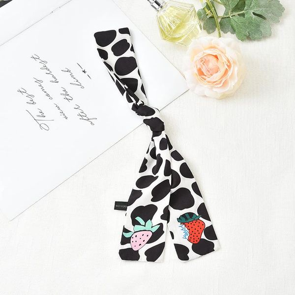 

scarves luxury silk scarf women long hijab hair small neck handle bag ribbons strawberry print shawls and wraps bandana, Blue;gray