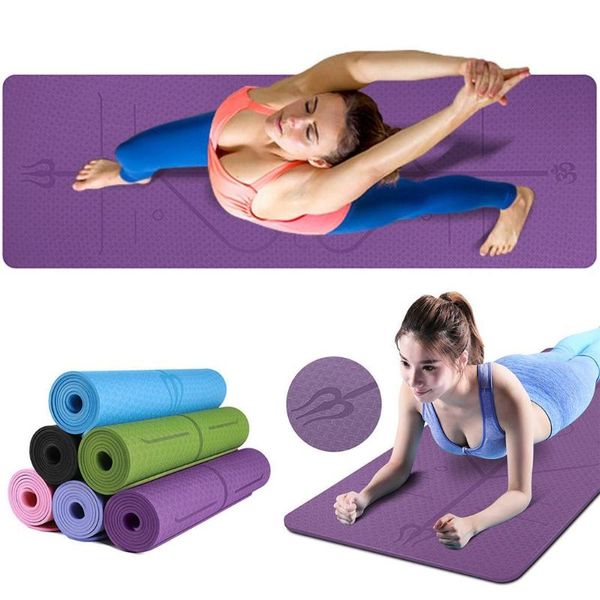 

yoga mats durable non-slip waterproof rebound solid home mat fitness for home,casual, travel, outdoor