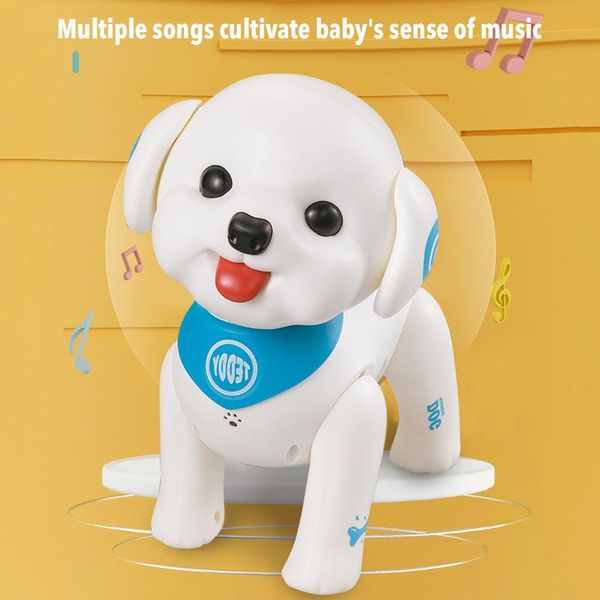 

Intelligent RC Robot Teddy Toy Programmable Smart Voice Control Robot Story Telling Toys for Children Christmas Birthday Gifts, White