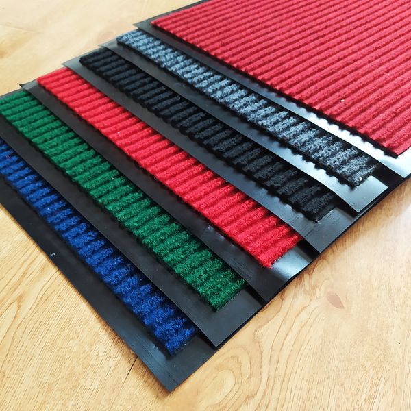 

household doormat toilet carpet polypropylene pvc floor rubber double stripe disinfection
