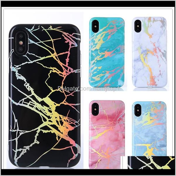 

selling laser tpu stone marble cell mobile phone case for iphone 12 mini 11 pro xs max xr x 8 7 6s plus bling plated cover hqfgg iecv5