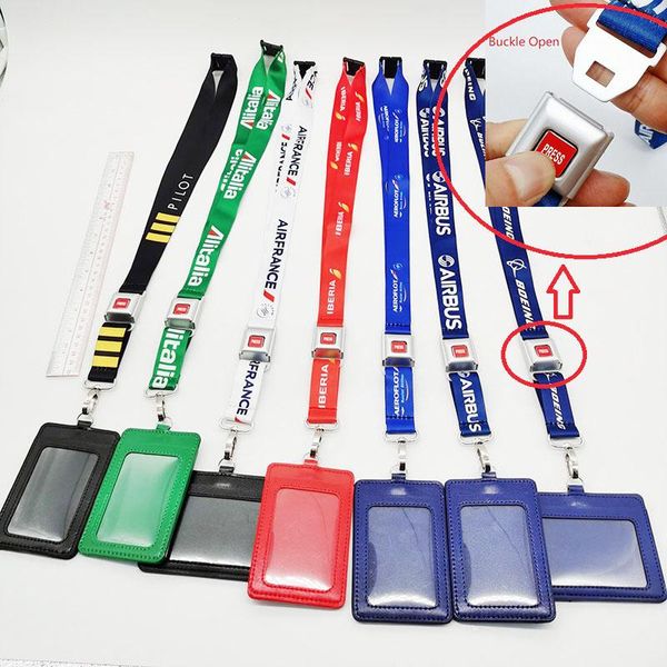 

safety belts & accessories classic design press released buckle lanyard neck strap, lanyards id badge card holder, keychain, for phone keys