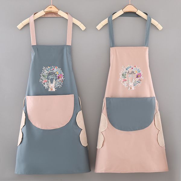 

korean fashion home kitchen waterproof and oil proof cooking apron 2021