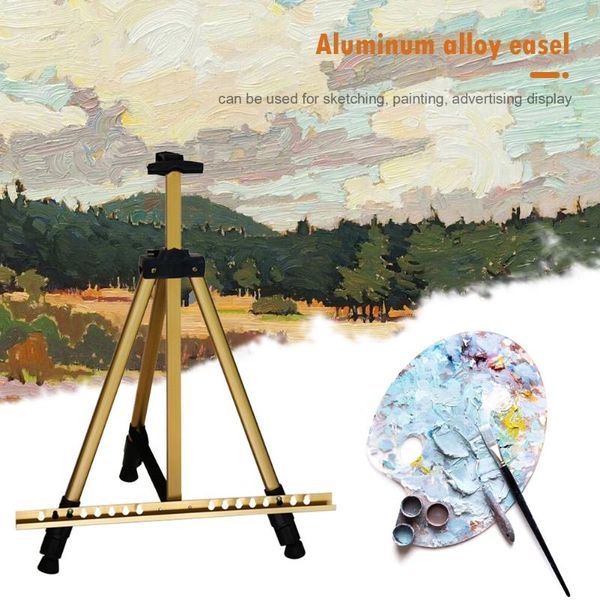 

frames 63 inch artist easel height adjustable aluminum alloy display sketch painting drawing stand for floor table art suppli