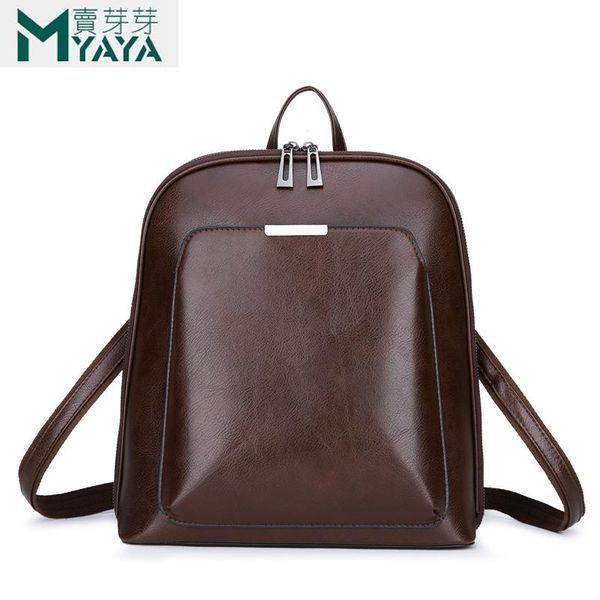 

backpack style maiyaya fashion women youth leather backpacks for teenage girls female school shoulder bag bagpack mochila