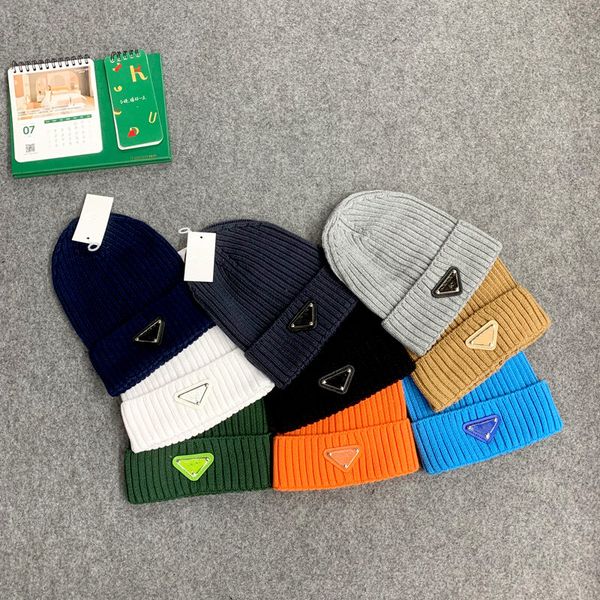 

2021 fashion embroidery skull caps spring winter designer hip hop casual beanie hat gorros men woman knitted hat outdoor warm beanies cap, Blue;gray