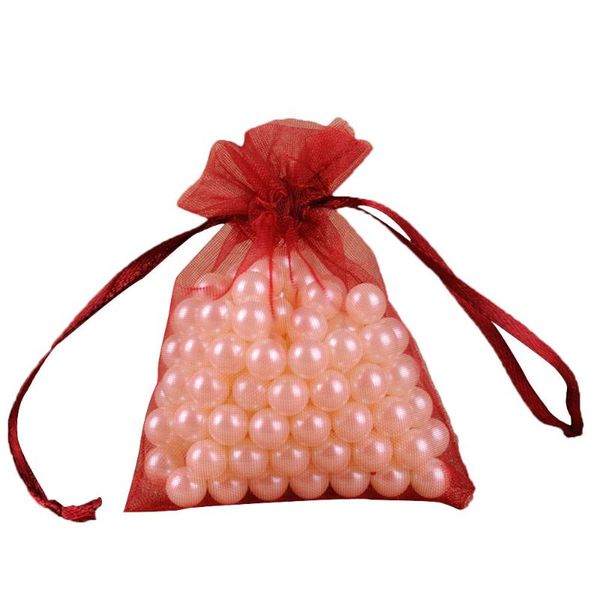 

hanging baskets 100pcs/pack candy gift drawstring bag organza wedding jewelry pouch