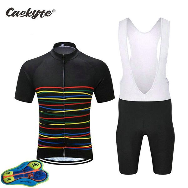 

racing sets caskyte bicycle wear mtb cycling clothing ropa ciclismo bike uniform cycle shirt jersey suit maillot, Black;blue