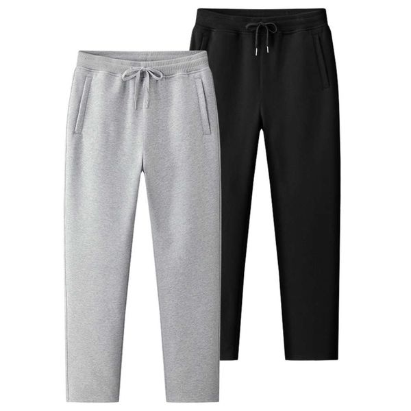 

autumn casual pants loose large pure cotton autumn style, Black