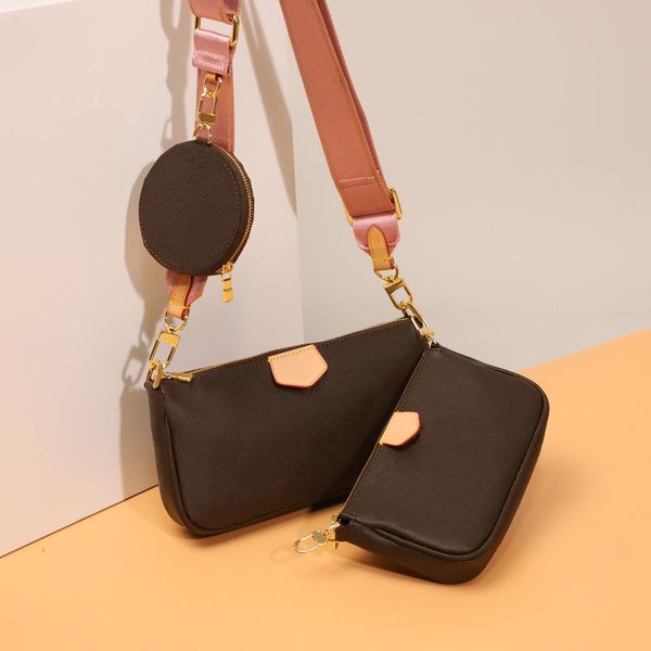 

classic ladies designers brand design pieces in one luxurys three coin purse 2021 crossbody fashion pu gech bag, Red;black