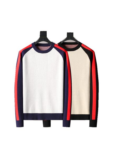 

2021 mens womens designers sweaters pullover men hoodie long sleeve sweater sweatshirt embroidery knitwear man clothing winter clothes 20ss#, White;black