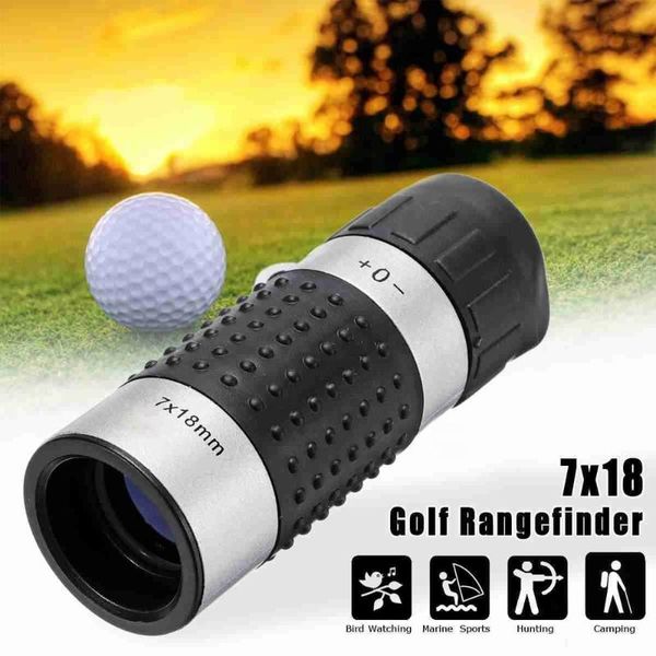 

telescope & binoculars 7x18 monocular golf zooming focus binoculo optical hunting scope with line mark for outdoor activities