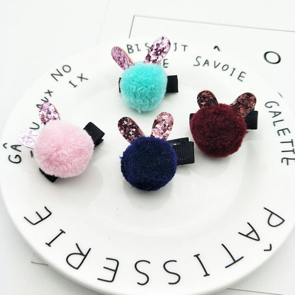 

hair accessories 1/pc 2021 kawaii ball hairpins children fashion lovely clips barrettes headband kids girls, Slivery;white
