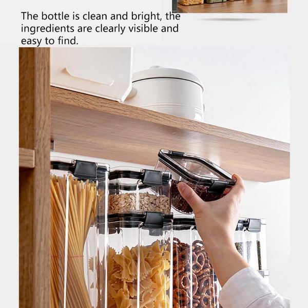 

storage bottles & jars kitchen food crisper plastic sealed with lid stackable grain bean tanks home refrigerator box