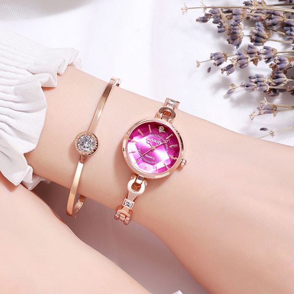 

women's wristwatches rose gold watches famous luxury brands women watch fashion rhinestone stainless steel quartz ladies jewelry, Slivery;brown
