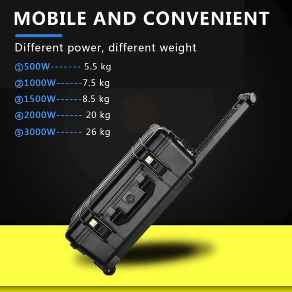 

humidifiers portable power station pull rod box type multi-function bank 2000w output source for car fridge electric fan laptop