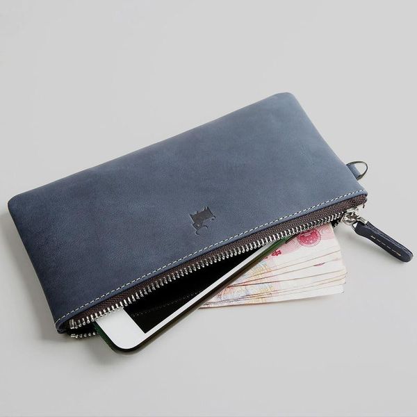 

wallets the first layer of leather wallet large size phone bags coin-embossed, Red;black