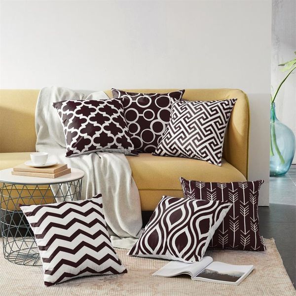 

cushion/decorative pillow cushion cover geometric striped decorative throw pillowcovers for home sofa coffee rectangle pillowcase nordic sty