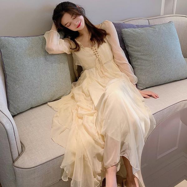 

casual dresses 2021 summer for womendress elegant long sleeve high waist sweet kawaii clothes uocs, Black;gray
