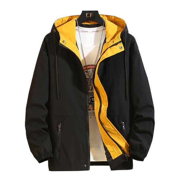 

men's jackets men cargo bomber and coats plus size mens fashion hip hop windbreaker casual loose hooded outwear streetwear, Black;brown