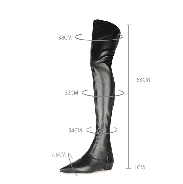 

high-heeled boots, boots side zipper. 6anm, Black