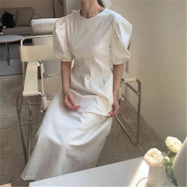 

casual dresses hzirip romantic french dress vintage chic gentle feminine streetwear solid brief slim women high waist puff sleeve 0awq, Black;gray