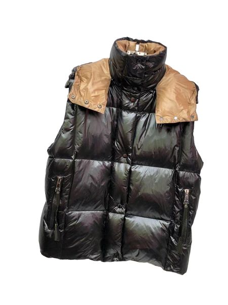 

moncliar mens hoodies21fw designer monclair women&#39s vest bread down feather windproof waterproof hat detachable leisure outd, Black;white