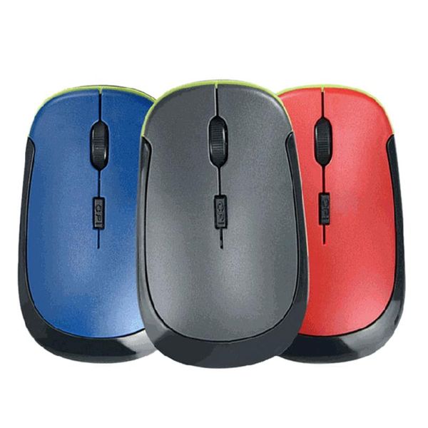 

mice wireless optical mute mouse ultra-thin mini portable computer three color set