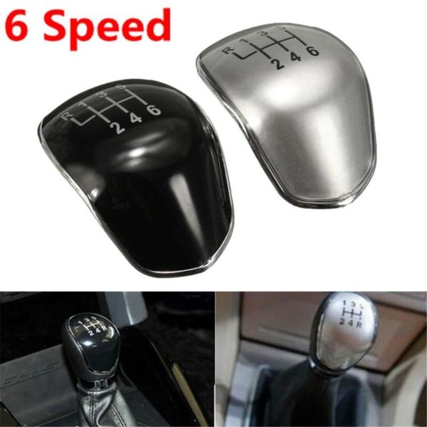 

shift knob 5 speed/6 speed gear silver cap cover replacment insert fits for fiesta focus cmax durable