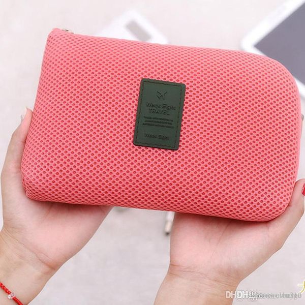 

outdoor travel shockproof digital storage bag 12.5*15*3cm lightweight portable charging cable storage bags earphone organizer xdh01015 t03