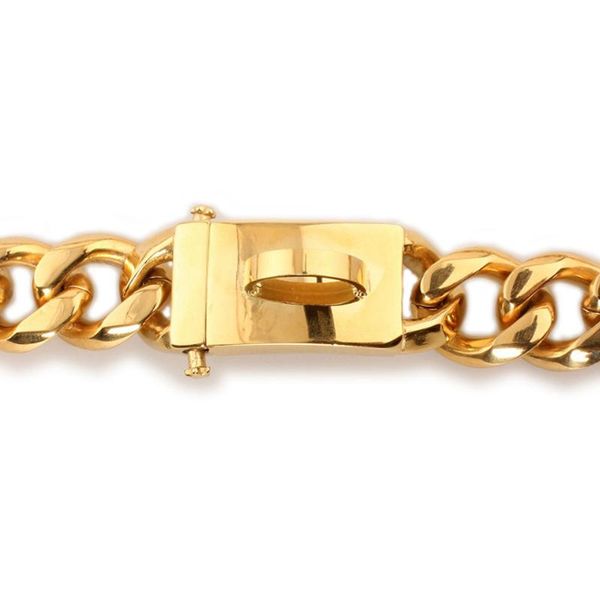 

luxury gold buckle dog chain collar stainless steel dog collar for big large dogs