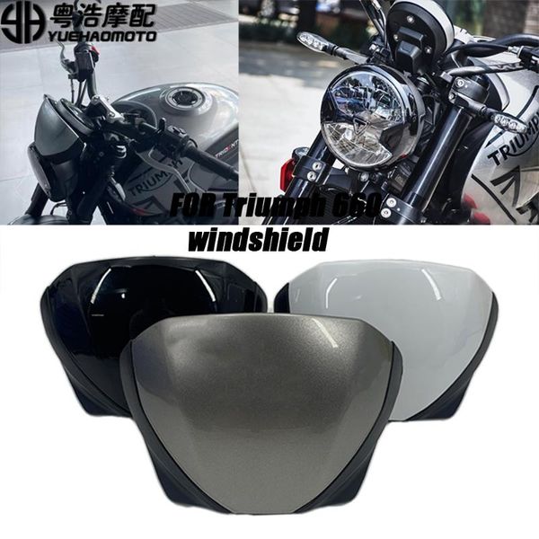 

motorcycle windshield for trident 660 2021 front screen lens fairing windscreen deflector trident660
