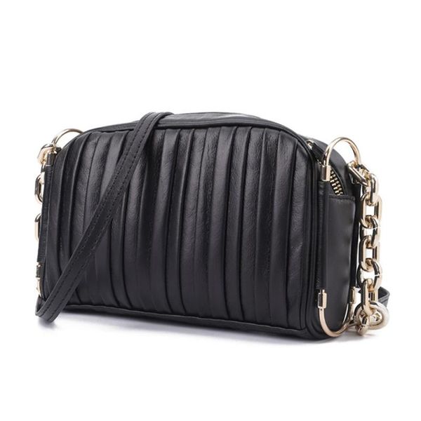 

cross body fashion pleated women shoulder bag designer folds chains crossbody bags for 2021 brands flap purse female women's ins