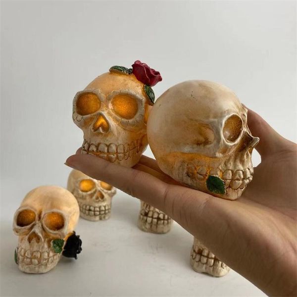 

night lights halloween skull decor christmas gifts children holiday lamp gift home bar retro lighting