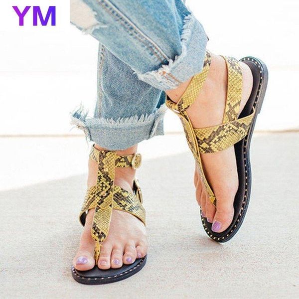 

sandals outdoor summer beach flat women pu fashion comfortable lazy leopard ladie buckle strap zapatos de mujer plataforma, Black