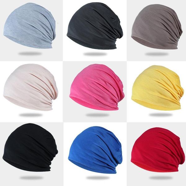 

beanies summer women men hat solid color hip-hop snap thin soft cap bonnet