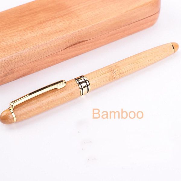 

fountain pens bamboo pen 0.5mm office ink plastic medium nib school men gift writing stationery ballpoint creative penna
