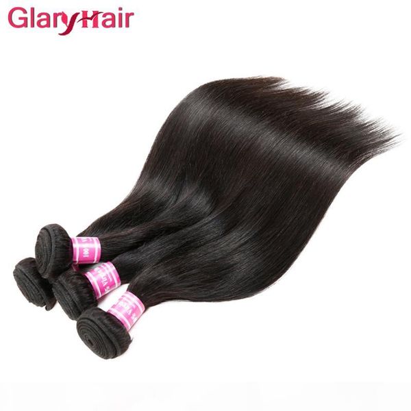 

silky mink brazilian hair remy human hair weaves unprocessed peruvian malaysian indian cambodian straight hair extensions selling items, Black