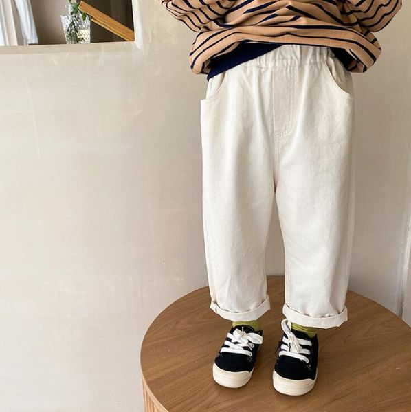 

trousers 2021 girls boys long pants autumn cotton fashion kids 1-7t my959, Blue
