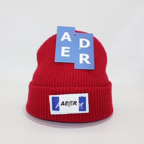 

berets ader beanie error beanies men women patchwork hats quality cotton wool knitted caps classic letter logo skullies, Blue;gray