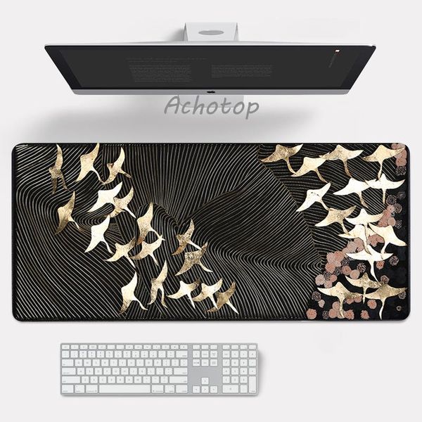 

mouse pads & wrist rests large anime art mousepad gamer cute kawaii gaming pad xxl rubber otaku locking edge big fashion lapnotebook des