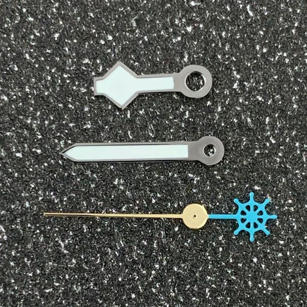 

repair tools & kits gun color watch pointer rudder golden second hand green luminous suitable for japanese nh35/nh36 movement z3