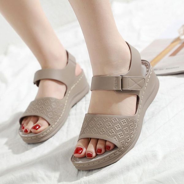 

summer women's sandals ladies sewing soft beach outdoor shoes vacation casual sandals leather female shoes sandalia feminina 20, Black