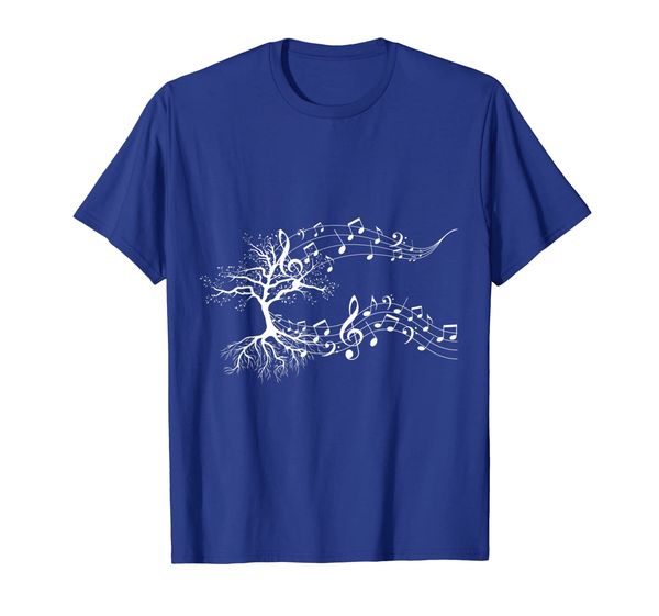 

treble clef t-shirt tree - gift for musicians music, White;black