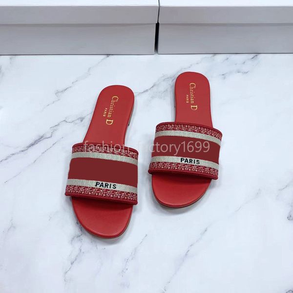 

wholesale designers slippers women sandals denim ladies summer flat outdoor beach rainbow fashion flops striped leather fl, Black