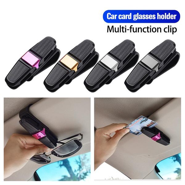 

cell phone mounts & holders anmone car glasses case auto sun visor holder sunglasses clip card ticket pen box universal accessories