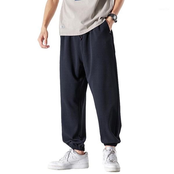 

mens black korean harem pants 2021 japanese streetwear joggers harajuku sweatpants male hip hop casual trousers plus size men's
