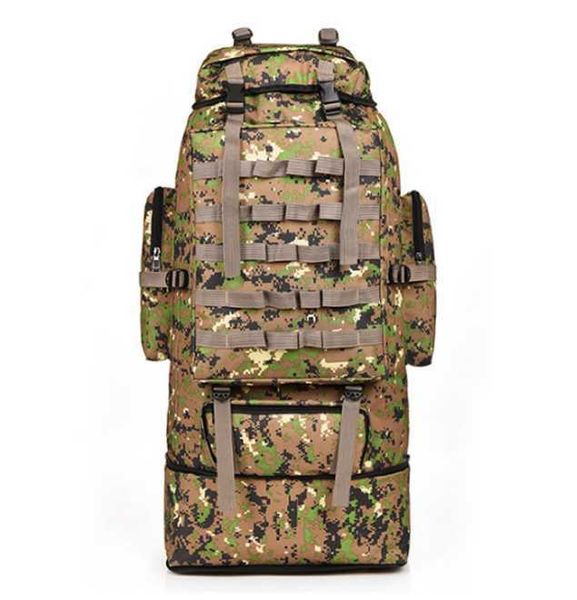 Fengtu 100l grandes caminhadas camping mochilas camuflagem softback mochila sacola tática militar para homens mulheres ao ar livre escalada TRA Q0721