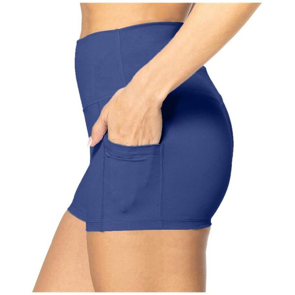

women's leggings women running short pants for seamless push up leggins biker workout femme high waist side pocket, Black