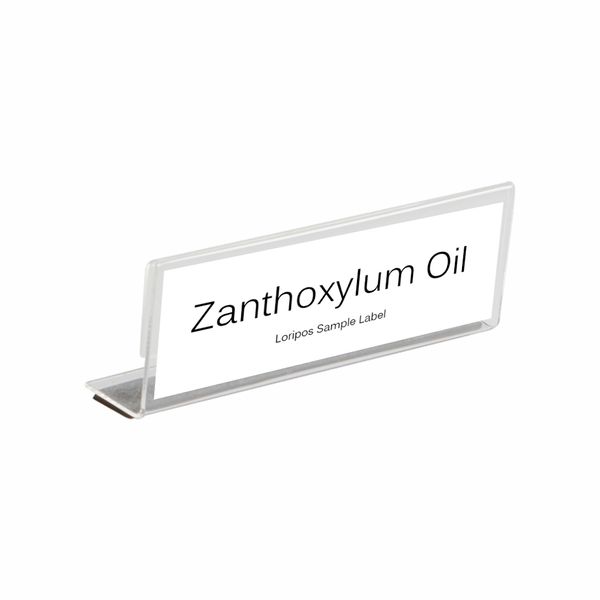 

plastic fridge shelf talker price card holder with magnetic strip